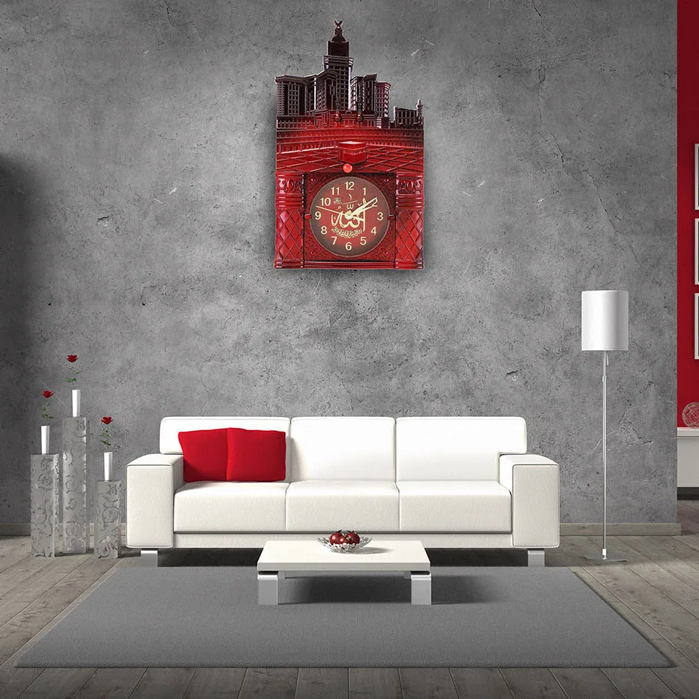 Винтажные настенные часы с азаном мусульманская молитва украшение для дома и