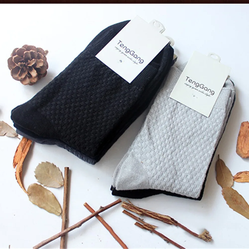 1 пара удобные мужские носки из бамбукового волокна повседневные бизнес