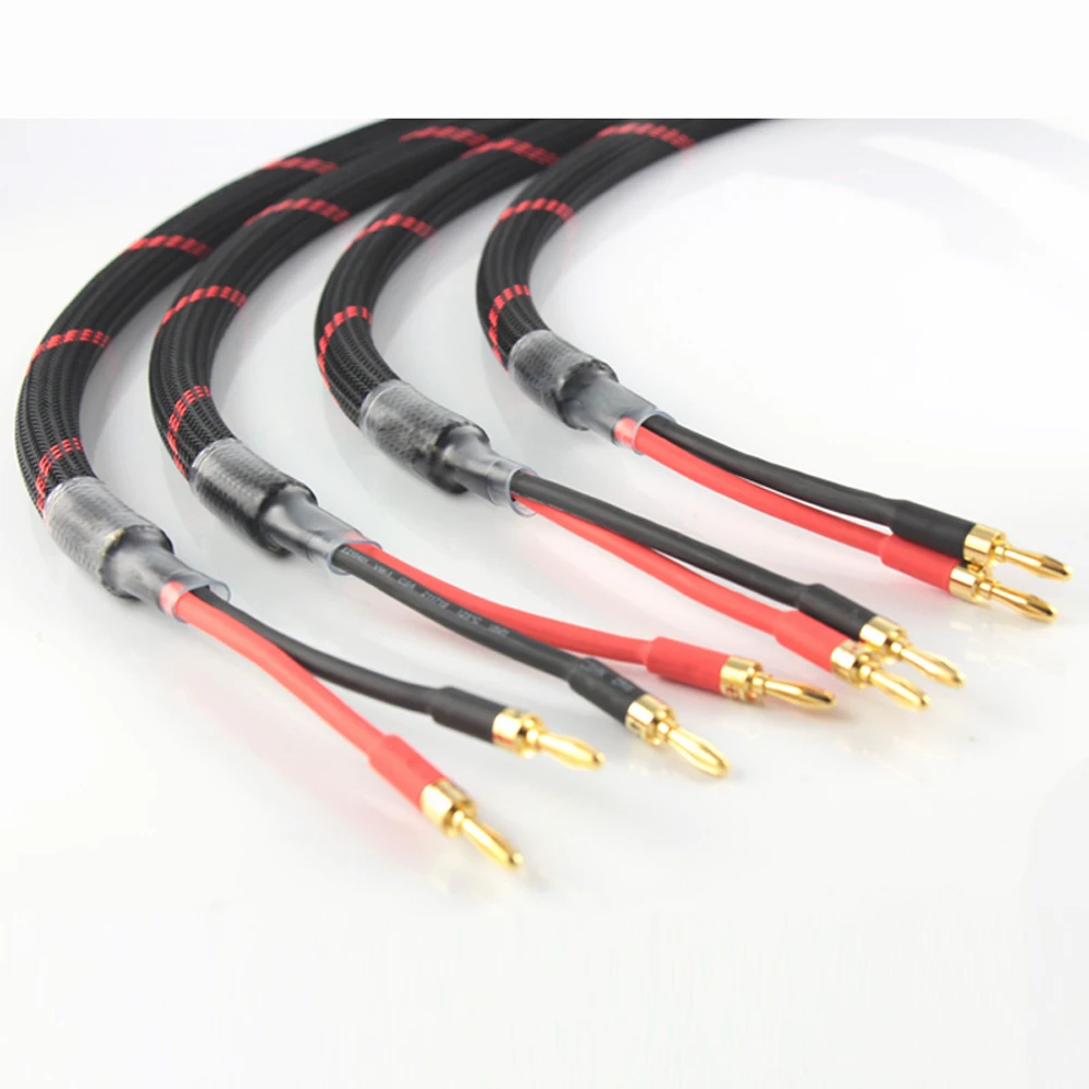 Кабель hi end 5N OCC для аудиоколонок из чистой меди|speaker cable|speaker cable spadescable speaker |