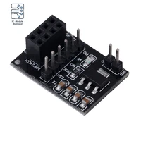 5pcs 3 3v 5v socket adapter plate board simple for 8pin nrf24l01 wireless module transceiver module 51 ams1117 chip for arduino