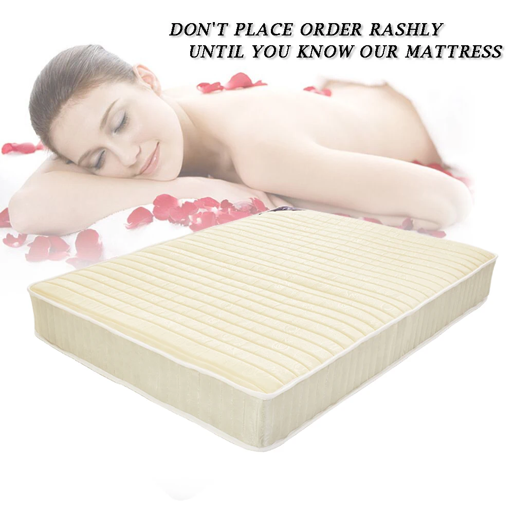 Spring Mattress Quilted Fabric Cover Bedroom Furniture 3ft Single / 4ft6 Double 5ft King Size /Small double | Мебель