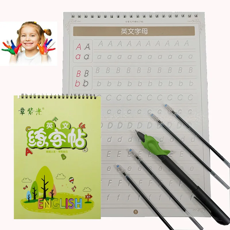 Английская книжная книга для детей написание китайские учебники копировальные