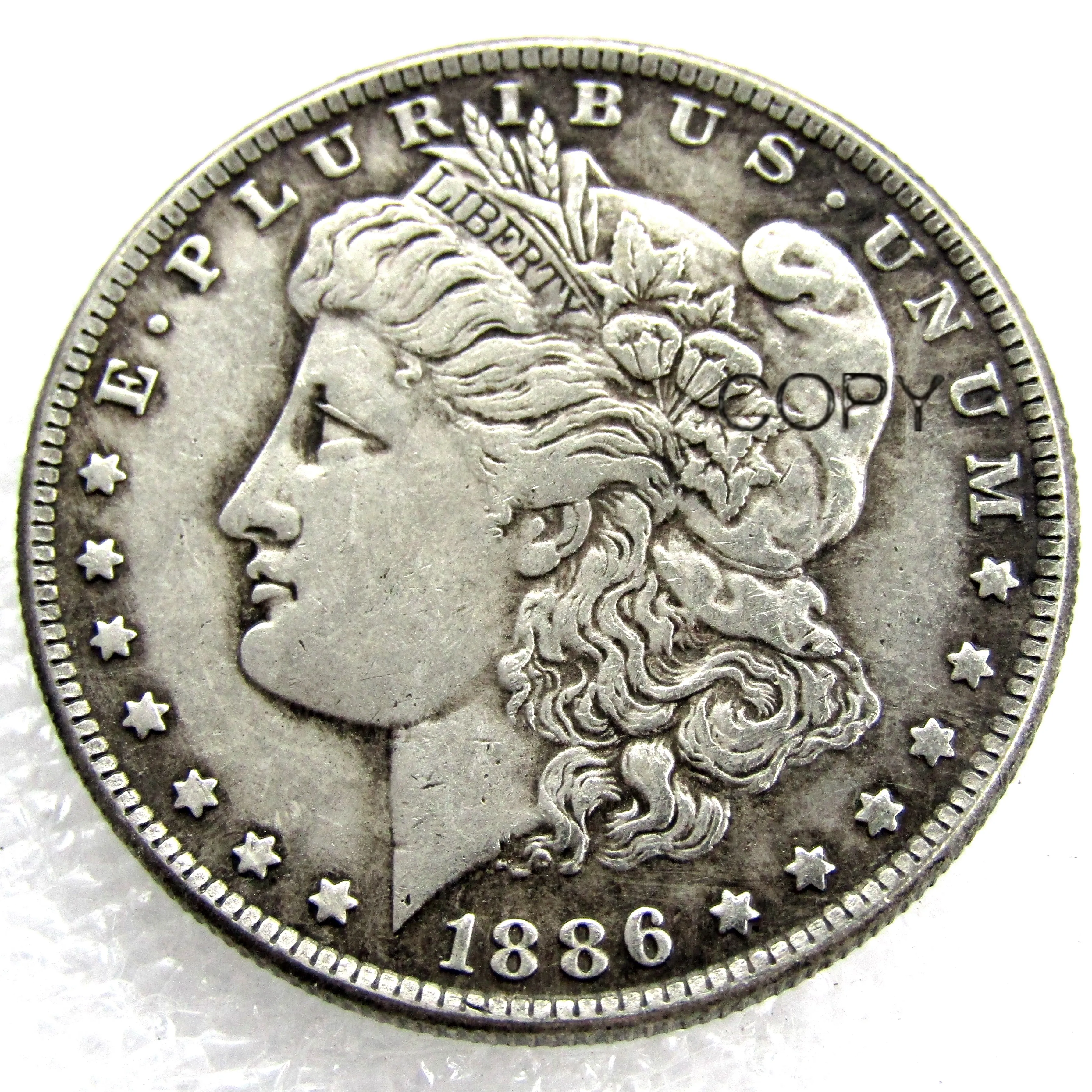 

US Coins 1886 P/S/O Morgan Dollar copy Coins Silver Plated