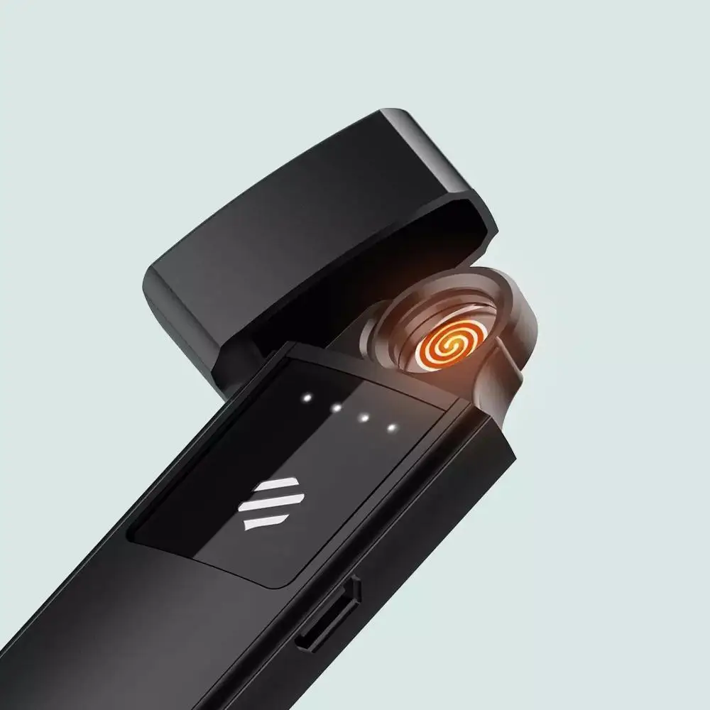

Высококлассная герметичная Зажигалка из немецкого цинкового сплава с USB-зарядкой и сенсорным выключателем, ультратонкая ветрозащитная Эле...