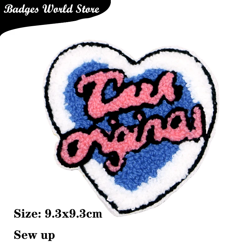 Медведь в форме сердца пальца облака синель значок вышивка полотенце аппликация