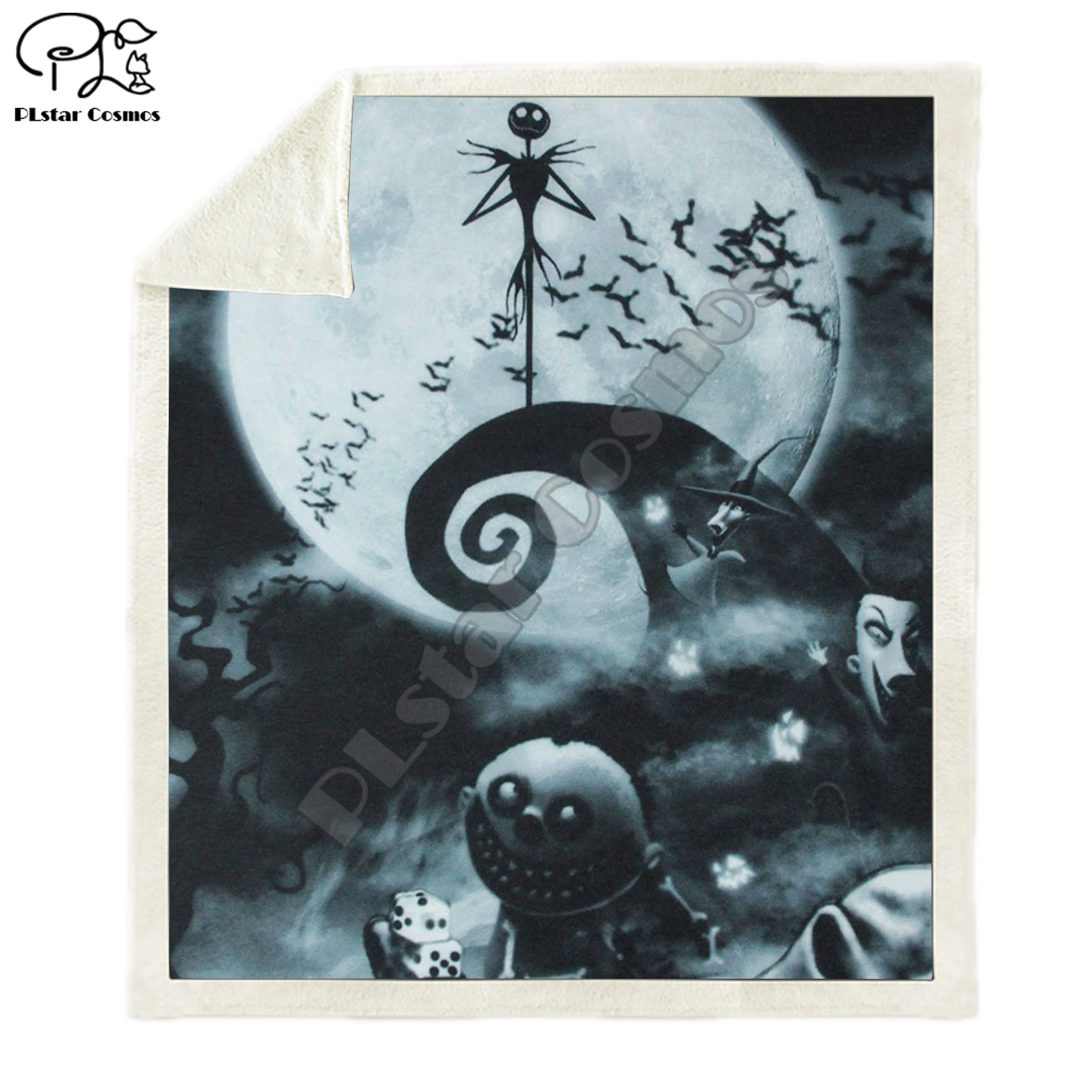 Рождество и Хэллоуин одеяло с 3D принтом очень странные дела шерпа на кровать