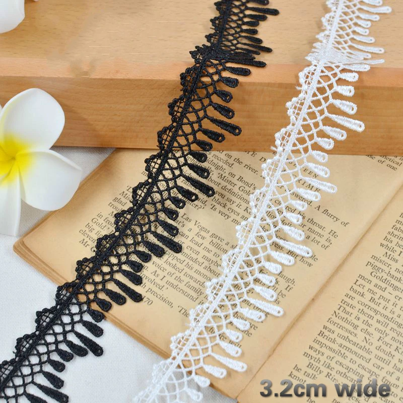 Изысканная капля кисточкой водорастворимые кружевная ткань для творчества