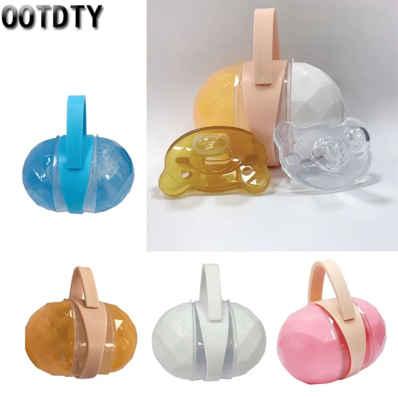 

Portable Infant Newborn Baby Pacifier Case Box Nipple Shield Case Pacifier Holder Storage Box Soother Container
