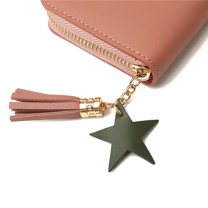 Женский короткий кошелек FONMOR маленький мини-кошелек из искусственной кожи с