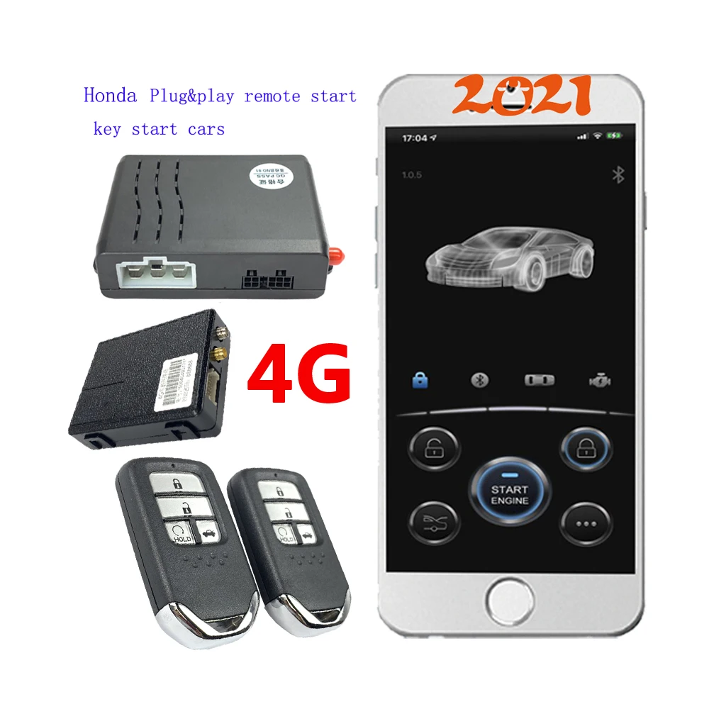 

Drop Shipping KOL Best Seller In Cardot Keyless Entry Smart Push Button Start Engine Remote Car +Alarms For Honda