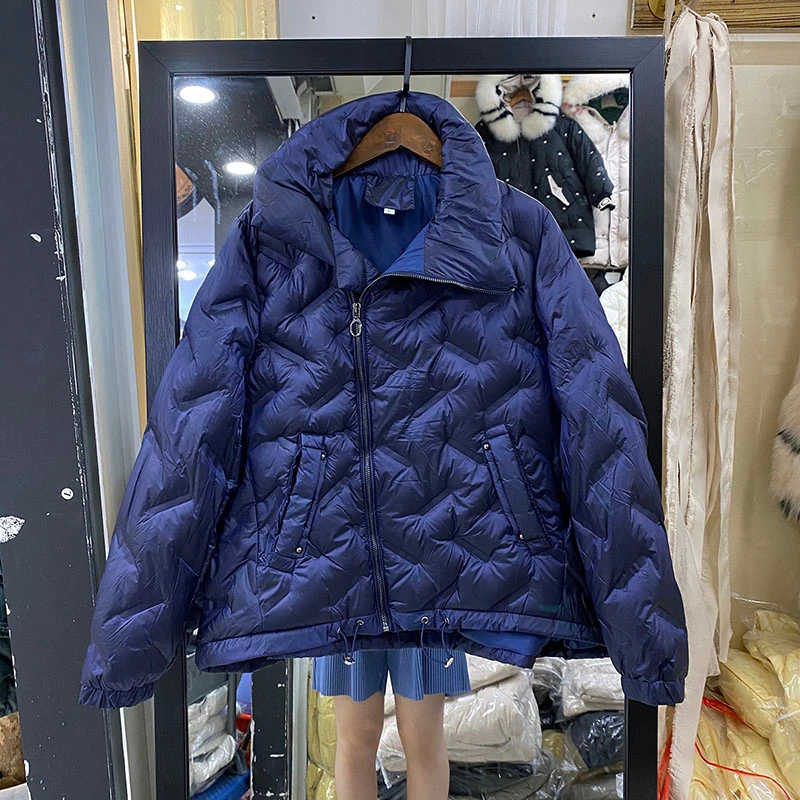 Пуховая парка 2021 зимнее пальто женский пуховик женская Свободная куртка на белом