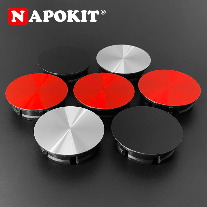 

4pcs/lot 50mm With Aluminum Emblem Car Wheel Center Hub Cap For Abarth Scorpion Fiat Auto Rim Hub Cap Dust-proof Cover