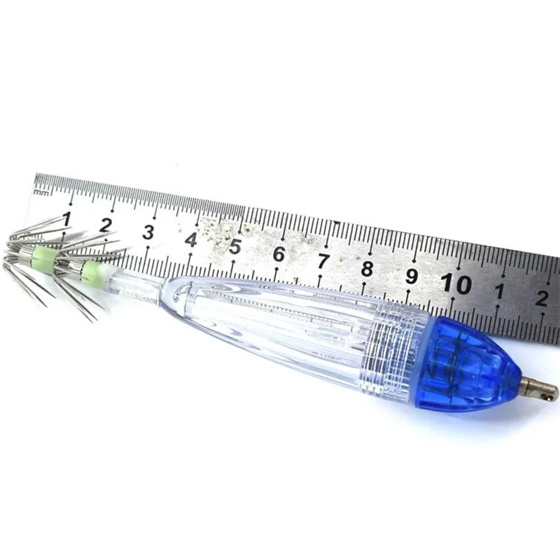 Электронный кальмары крюк для рыболова ночной рыбалки светильник led приманка