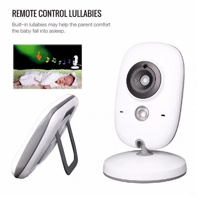 2022Wireless LCD Audio Video Baby Monitor Temperature Monitoring Intercom IR Portable Baby Camera Baby Walkie Talkie Babysitter