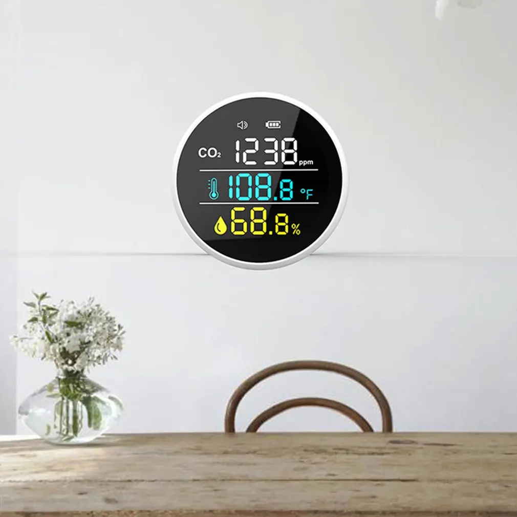 

DM1305 Air Quality Tester CO2 Meter Tester Temperature Humidity Measuring Device High Sensitive Multifunctional Detector