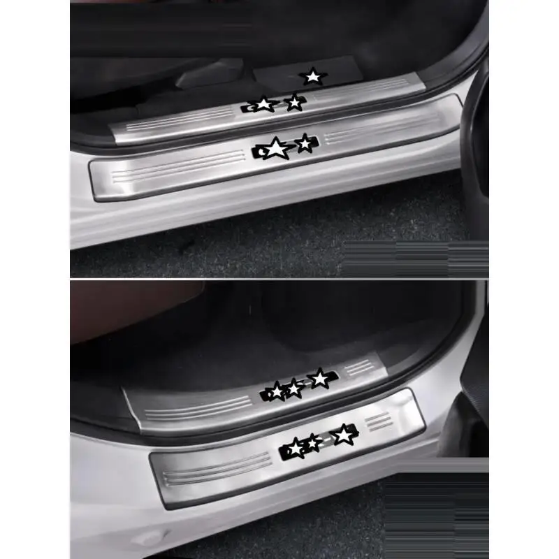 Ножная педаль ручка двери автомобиля декоративный хром автомобиль Стайлинг