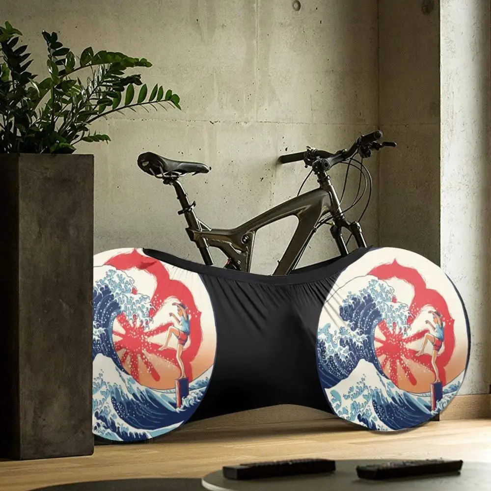 

The Great Wave Of Miyagi outdoor Bike Fashionable MTB waterproof Bicycle dust cover Custom biking motocross downhill father gift