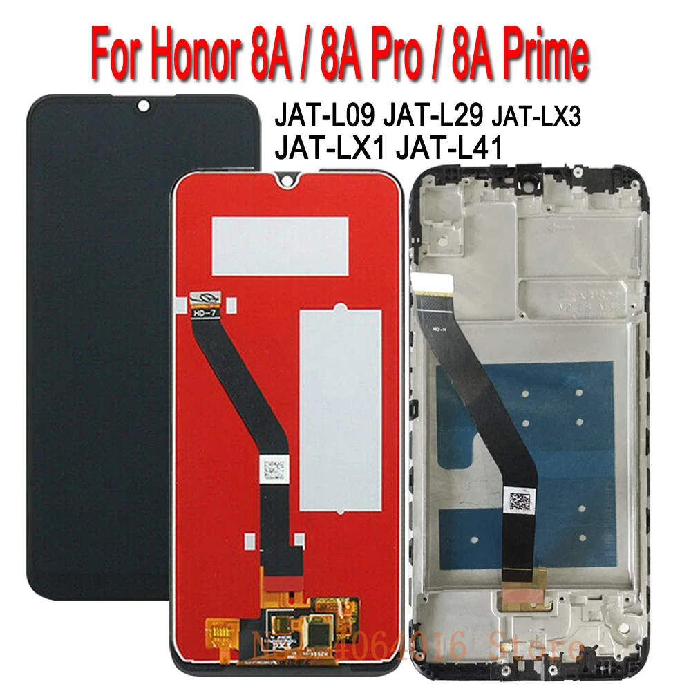 Дисплей для Honor 8A с сенсорным экраном JAT-L29 LX1 LX3 запасной ЖК-дисплей 8 A Pro Prime LCD L41 -