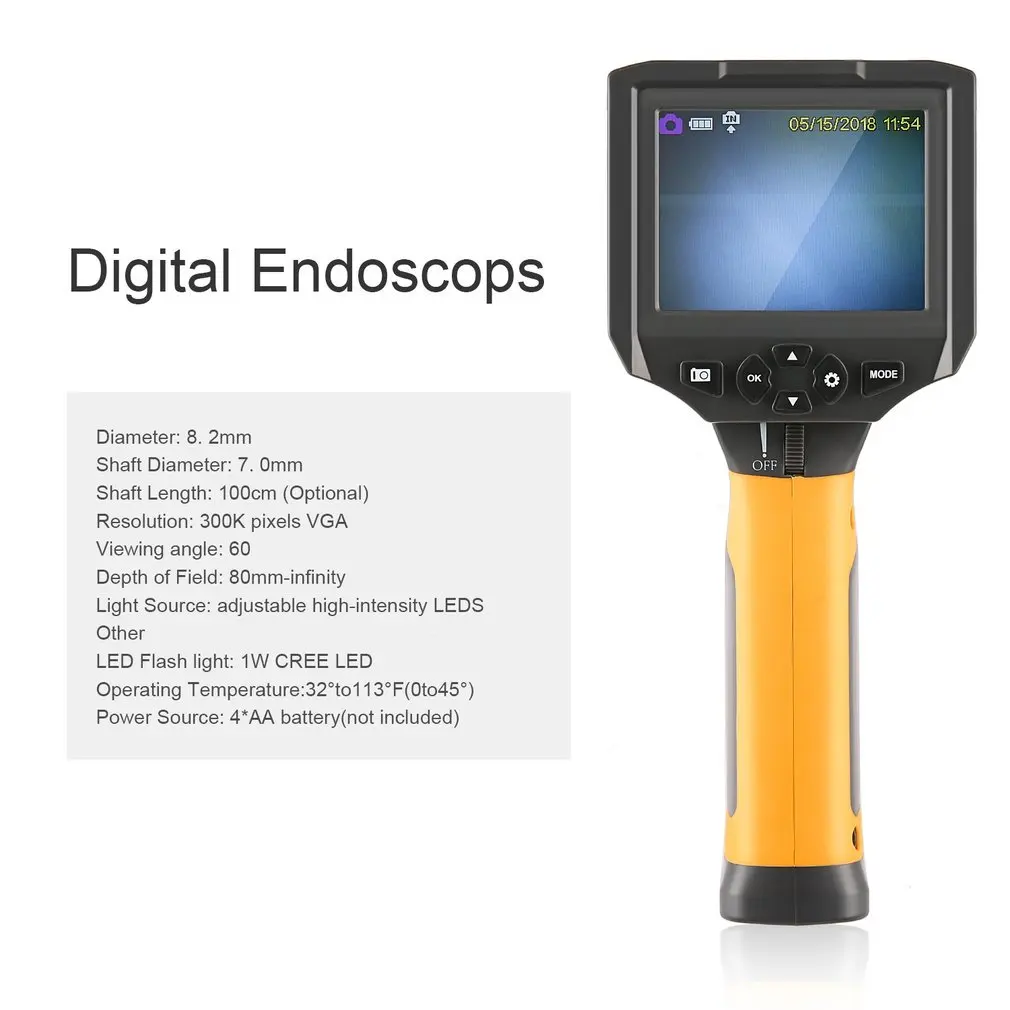 HT 6603.5 &quotLCD промышленный эндоскоп цифровой беспроводной с функцией записи осмотр