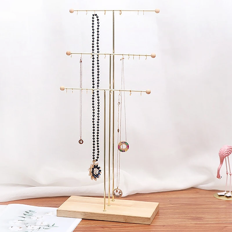 

Металлический Настольный органайзер для браслетов, ожерелий, ювелирных изделий, 3 уровня