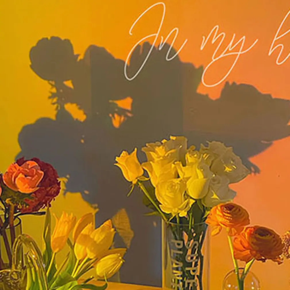 Радужный проектор заката светодиодная лампа красного солнца USB настольная для