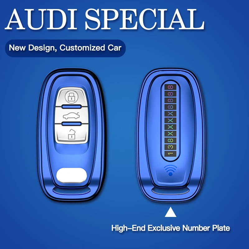 Автомобильный ключ чехол мягкий TPU для автомобиля крышка Audi A1 A3 A4 A5 A6 A7 A8 Quattro Q3 Q5 Q7