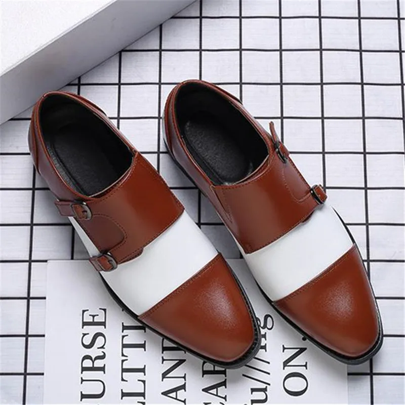 Мужские деловые туфли осенняя Классическая модная обувь из искусственной кожи