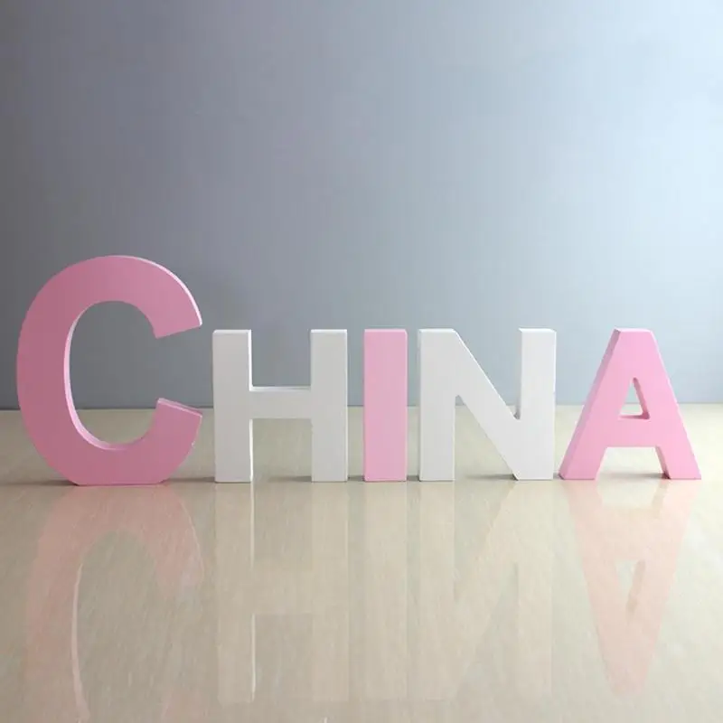 HomExpert индивидуальные деревянные английские буквы I Алфавит Свадьба День Рождения