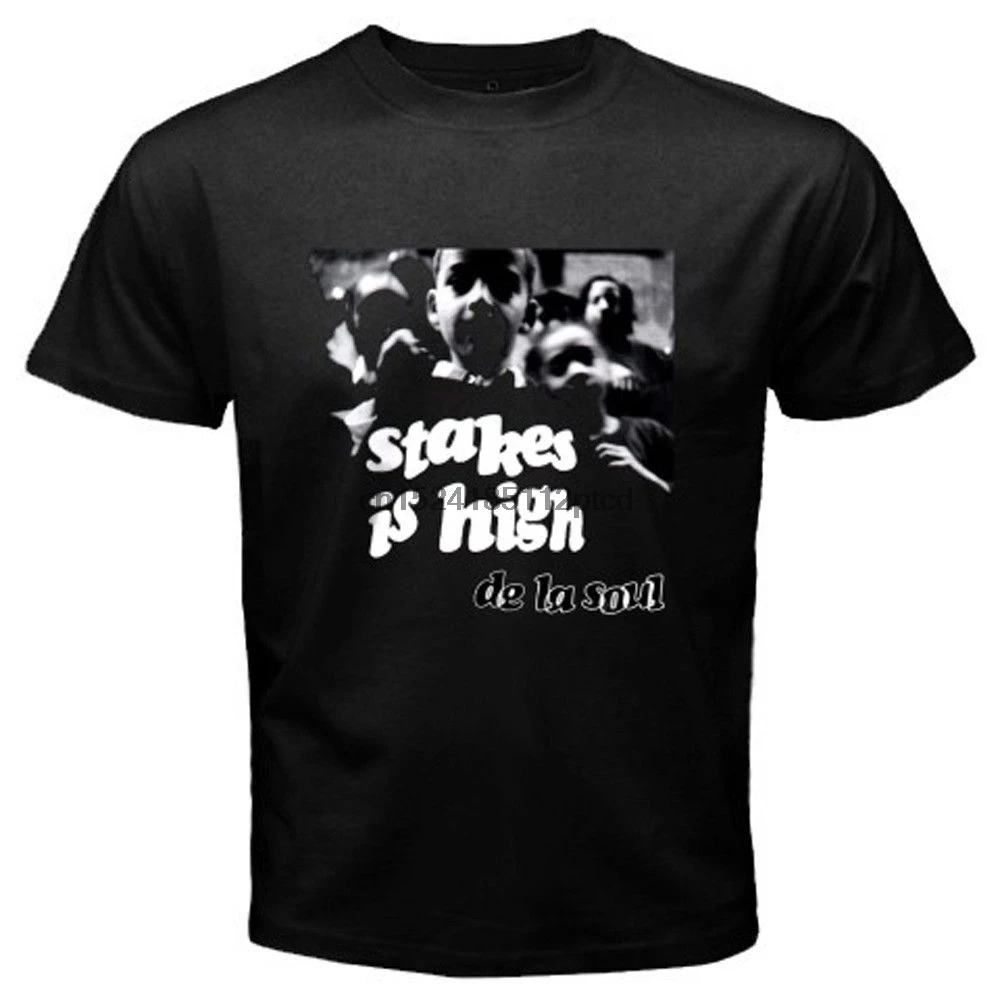 Новый De La Soul Stakes Is High Rap хип-хоп Мужская Черная Футболка размер S до 3XL | одежда