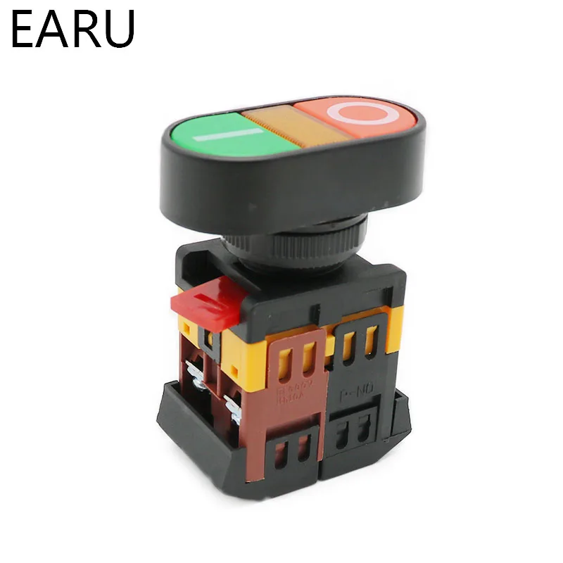 Кнопка включения/выключения переменного тока APBB 22 мм 25 220 В 1 без NC 2 кнопки 22N