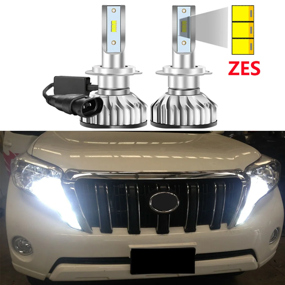 2 шт. для Toyota Prado 150 серии 2009 2010 2011 2012 2013 2014 2015 светодиодный фары авто зэс чипов