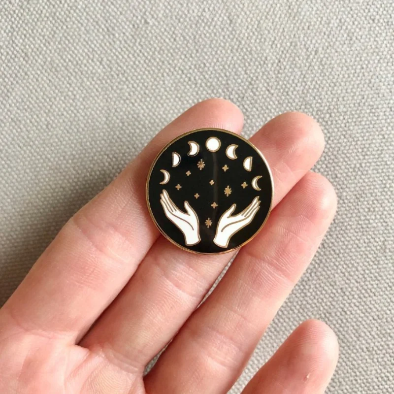 

The Whole Process of A Total Lunar Eclipse Enamel Pins Fashion Medals Brooch Metal Badge Backpack Accessories Jewelry Gifts 2021