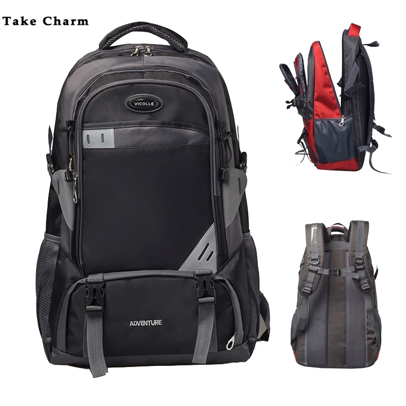 Мужской Дорожный рюкзак из ткани Оксфорд водонепроницаемый вместительный для