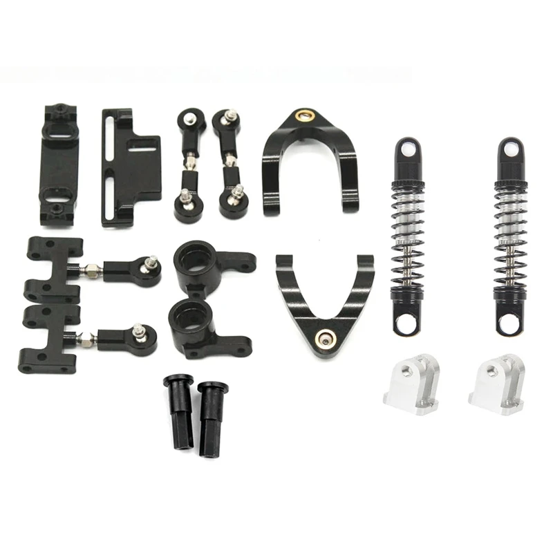 

D12 ЧПУ металлический верхний нижний поворотный рычаг рулевой станок набор адаптеров с металлическим передним амортизатором