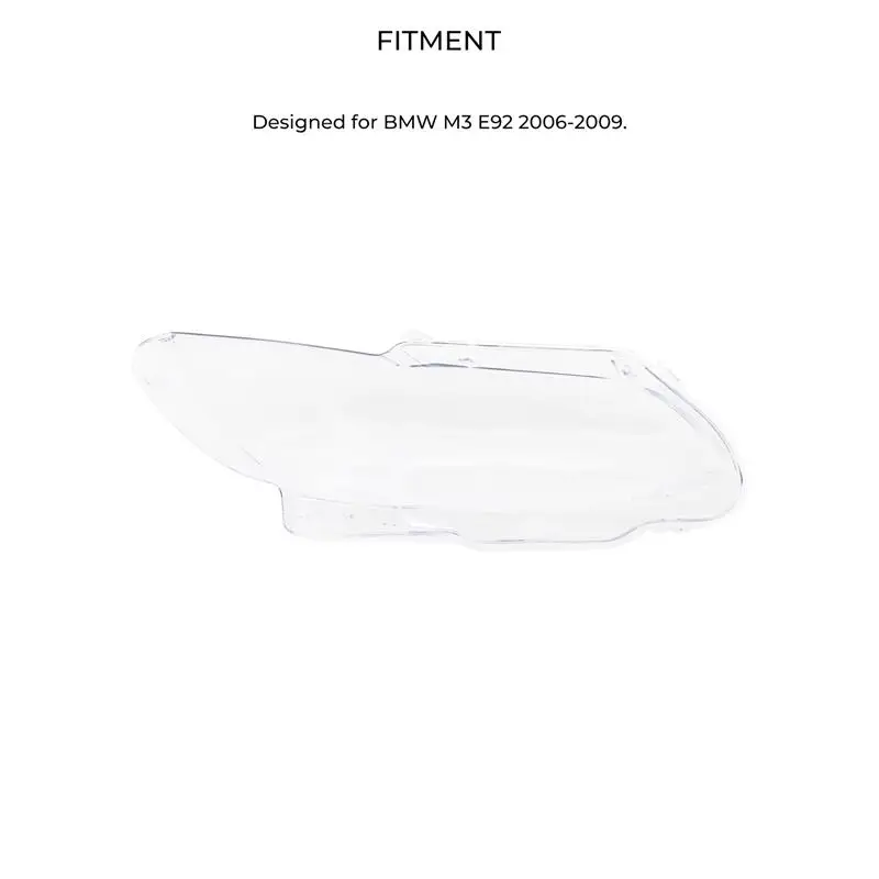 

2006-2009 BMW M3 E92 Car Headlight Cover Transparent Plastic Car Replacement Front Left/Right Headlight Protection Lens