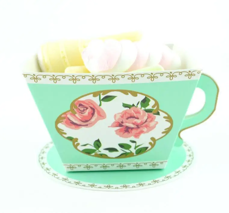 1greenCup 1 шт., подарочная коробка в форме чашки для чая, Подарочная коробка для чая, вечерние коробки для конфет - Цвет: 1greenCup