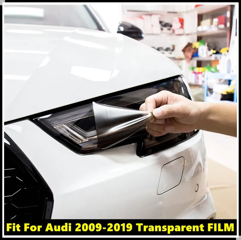 Колпаки для фар AUDI 2009 2010 2017 2018 2019 прозрачная пленка|Тюнинговые молдинги| |