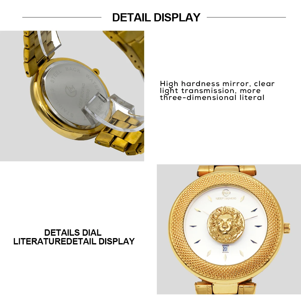 Кварцевые часы для пар мужские и женские влюбленных с Львом роскошные модные