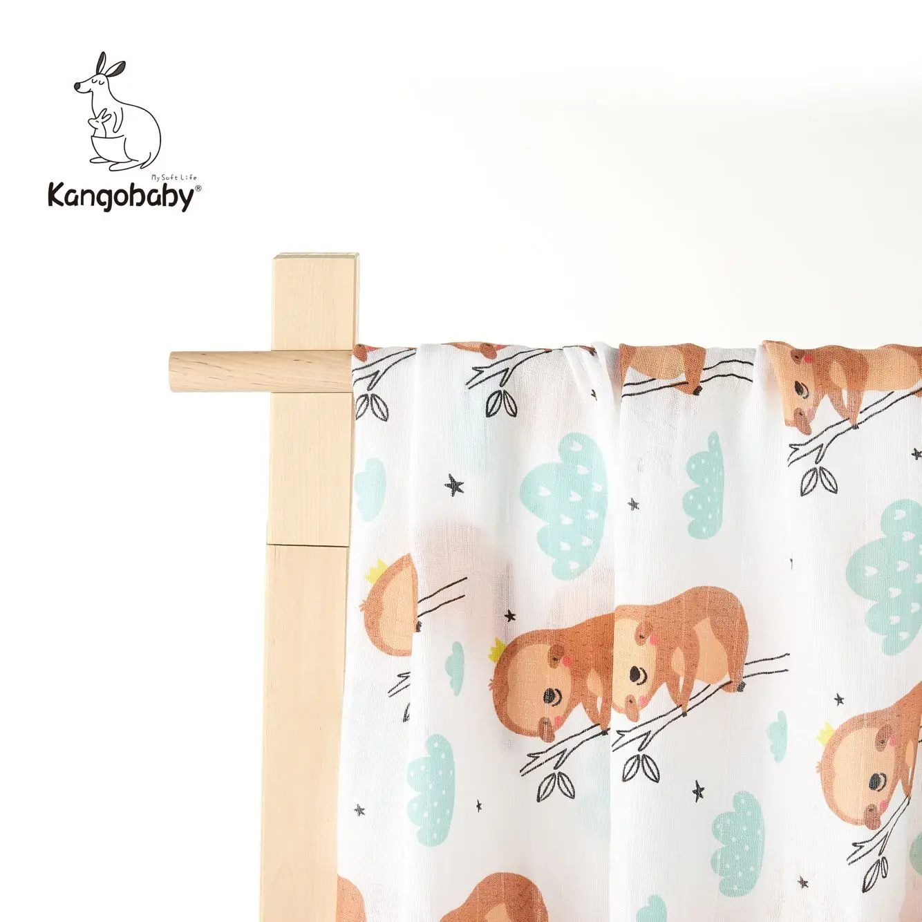 Kangobaby70 % бамбук + 30% хлопок детские пеленки обертывания муслиновые одеяла для