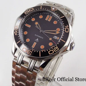 Часы BLIGER Мужские механические, 41 мм, из нержавеющей стали