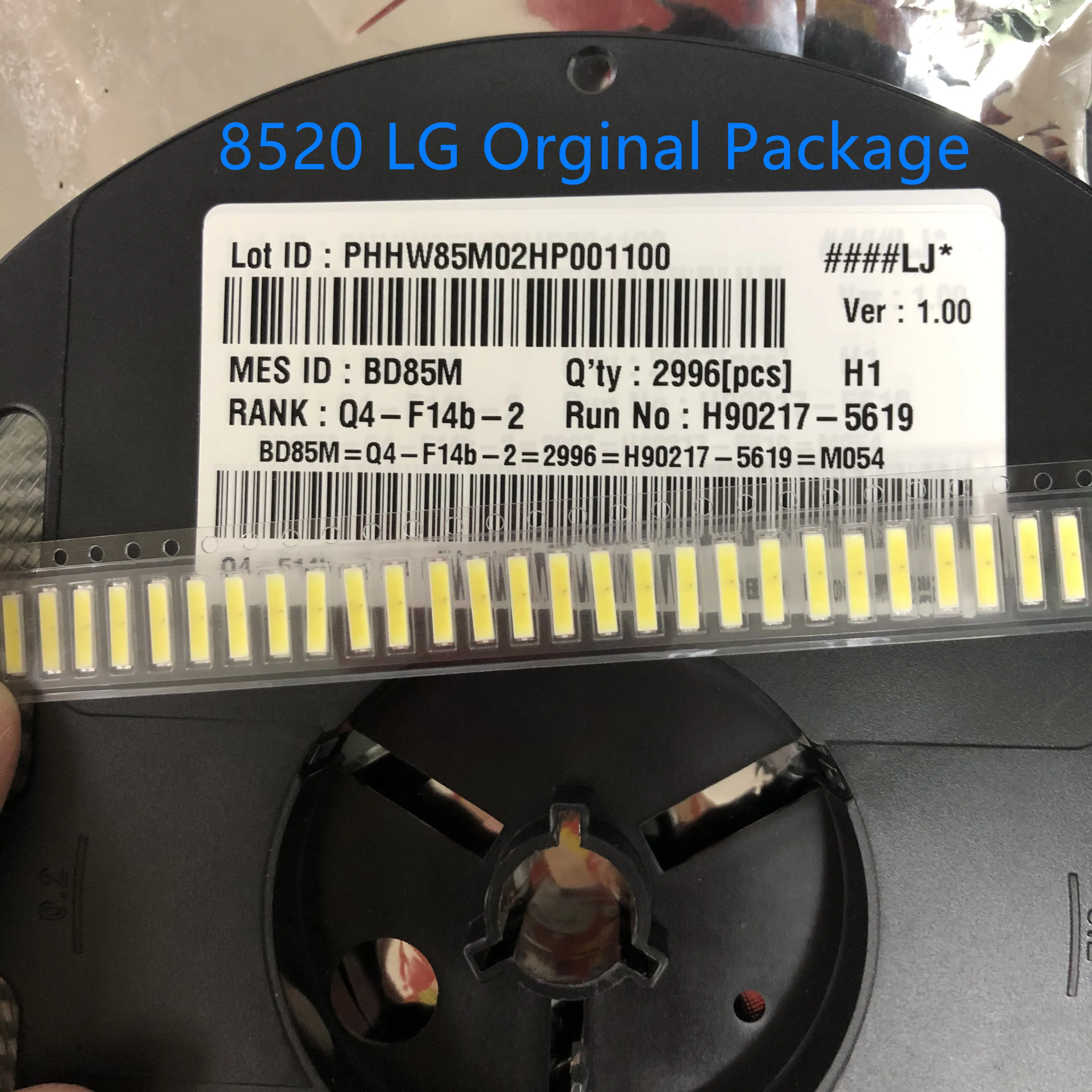 100 шт. для LG SMD 8520 светодиодный ная подсветка 0 5 Вт 3 в холодный белый 50-55 лм