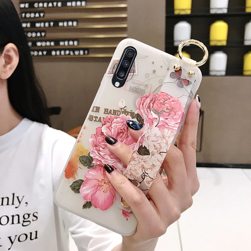 SoCouple держатель чехол для телефона для Samsung Galaxy S8 S9 S10 плюс A30 A40 A50 A60 A70 A10 A20 Note 8, 9, 10, мягкий ТПУ ремешок чехол