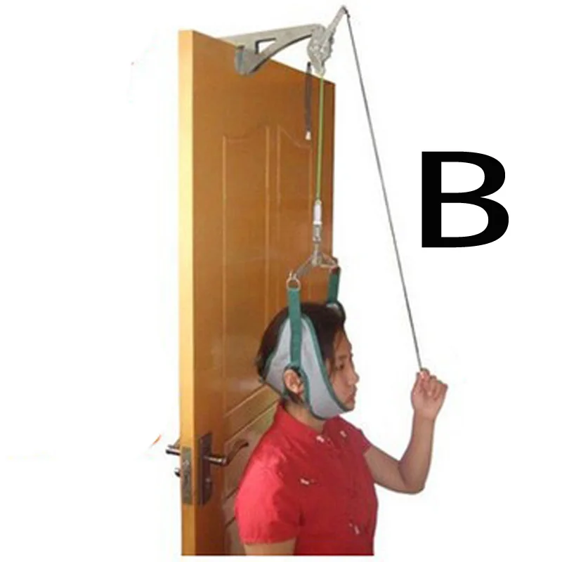 Cervical Traction Over Door Neck Massager Device Kit Stretcher Adjustment Chiropractic Back Head relaxation |