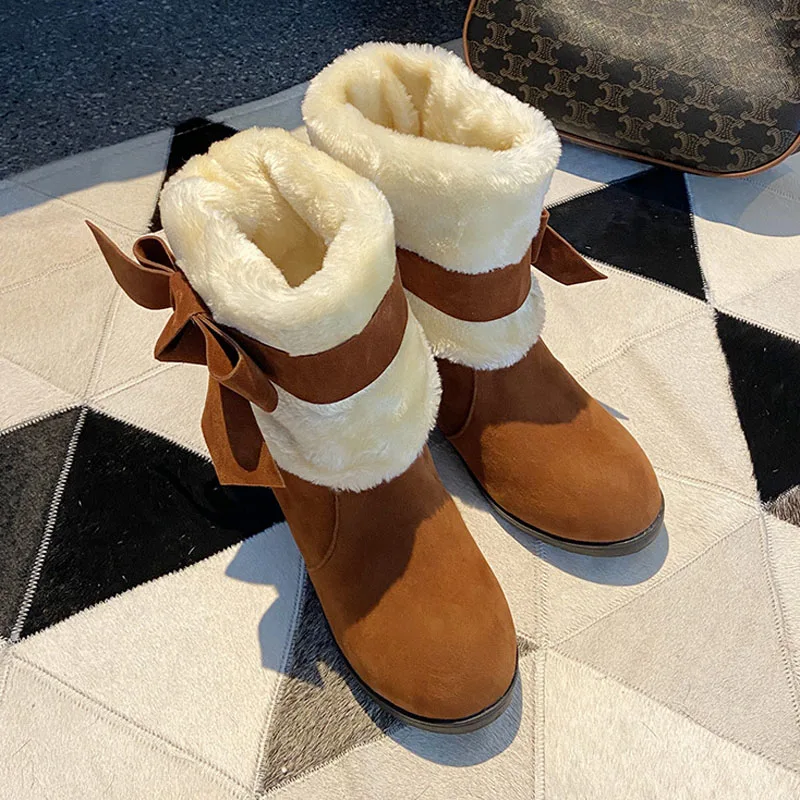 Размер 34-43 зимние сапоги для женщин ношения двумя способами меховые женские