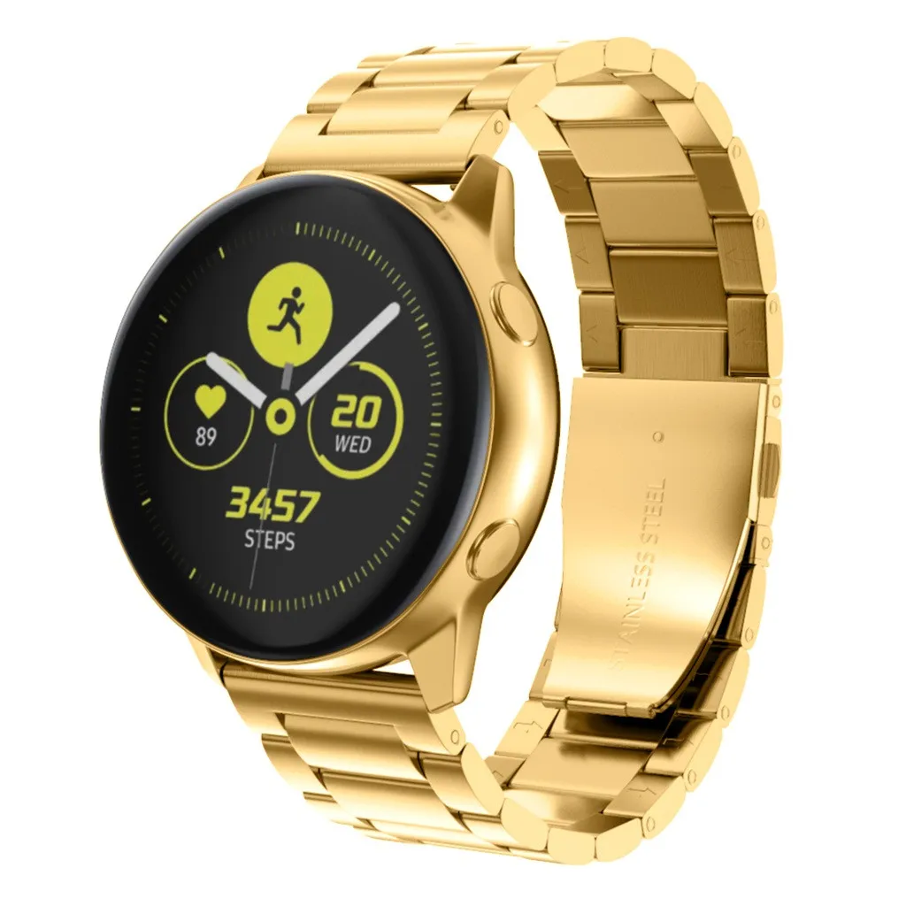 Ремешок из нержавеющей стали для наручных часов Samsung Galaxy Watch Active 2 40/40 мм сменный
