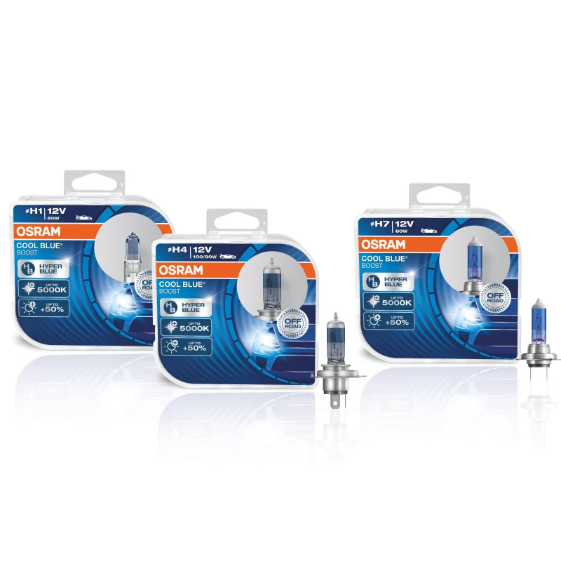 Галогенная лампа H7 OSRAM CoolBlue Boost (эффект ксенона) 12В 80Вт 3200К (уп.2шт.) 62210CBB |