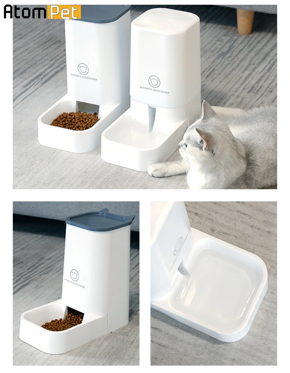 

Pet Automatic Feeder Dog Cat Drinking Bowl For Dogs Water Drinking Feeder Cat Feeding Large Capacity Dispenser Pet