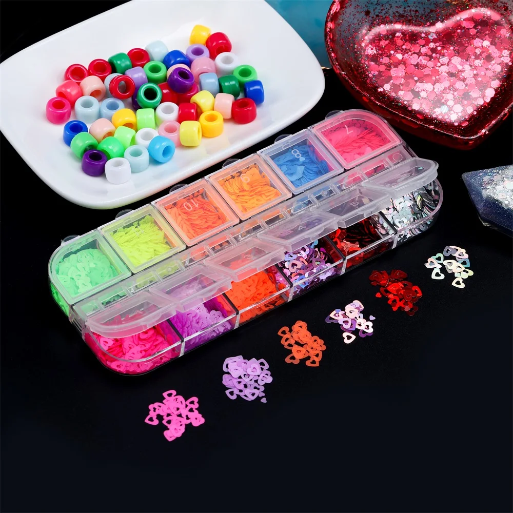 

1Box Nail Art Holographic Glitter Letter Butterfly Confetti Sprinkles Sequin UV Epoxy Resin Filling For DIY Craft Jewelry Filler