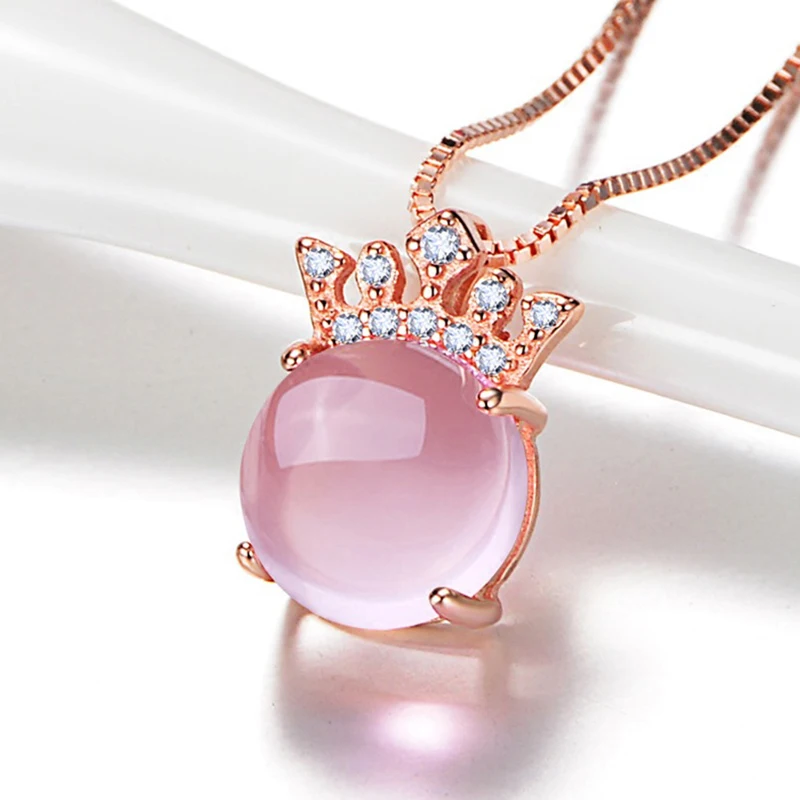 Роскошная корона Женская цепочка под розовое золото до ключиц модные ювелирные