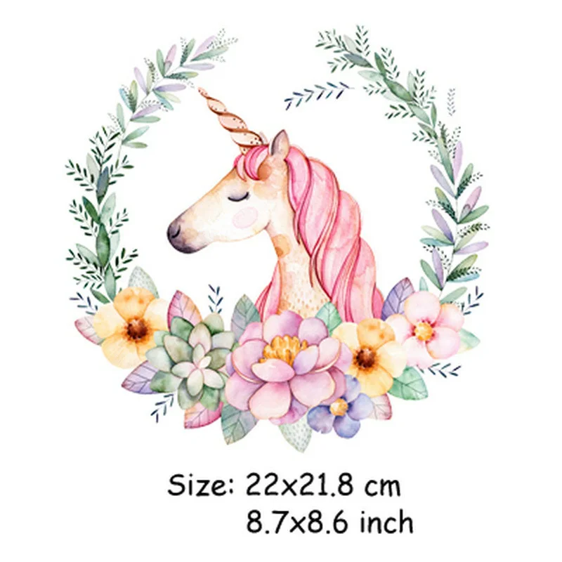 1 шт. Мультяшные Стикеры для одежды разные стили в виде единорога самодельные